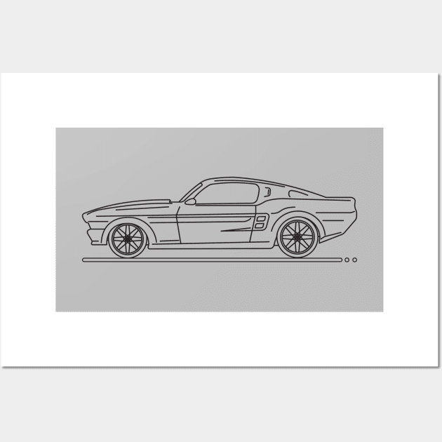 Classic Car B Wall Art by garistipis